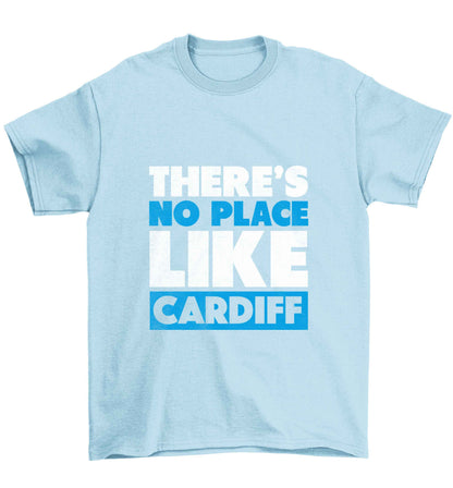 There's no place like Cardiff Children's light blue Tshirt 12-13 Years