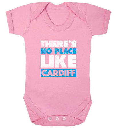 There's no place like Cardiff baby vest pale pink 18-24 months