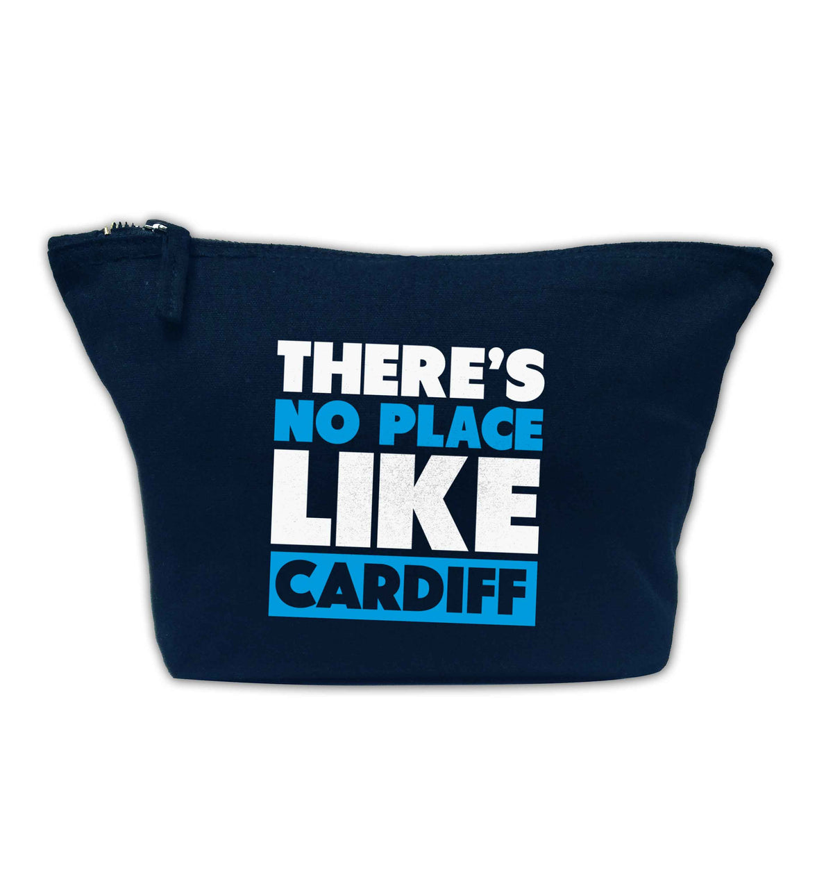 There's no place like Cardiff navy makeup bag