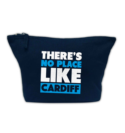 There's no place like Cardiff navy makeup bag