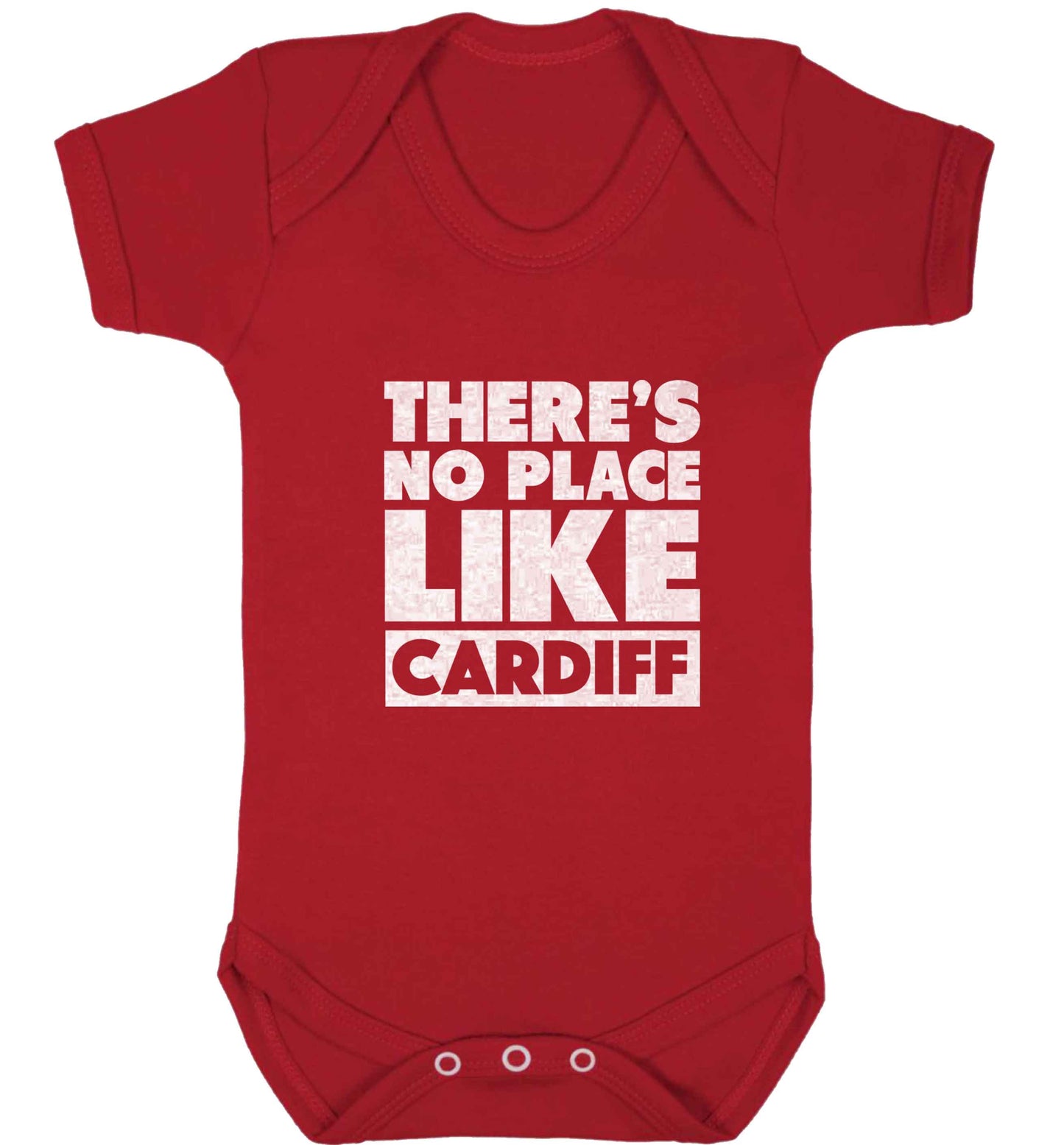 There's no place like Cardiff baby vest red 18-24 months
