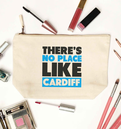 There's no place like Cardiff natural makeup bag
