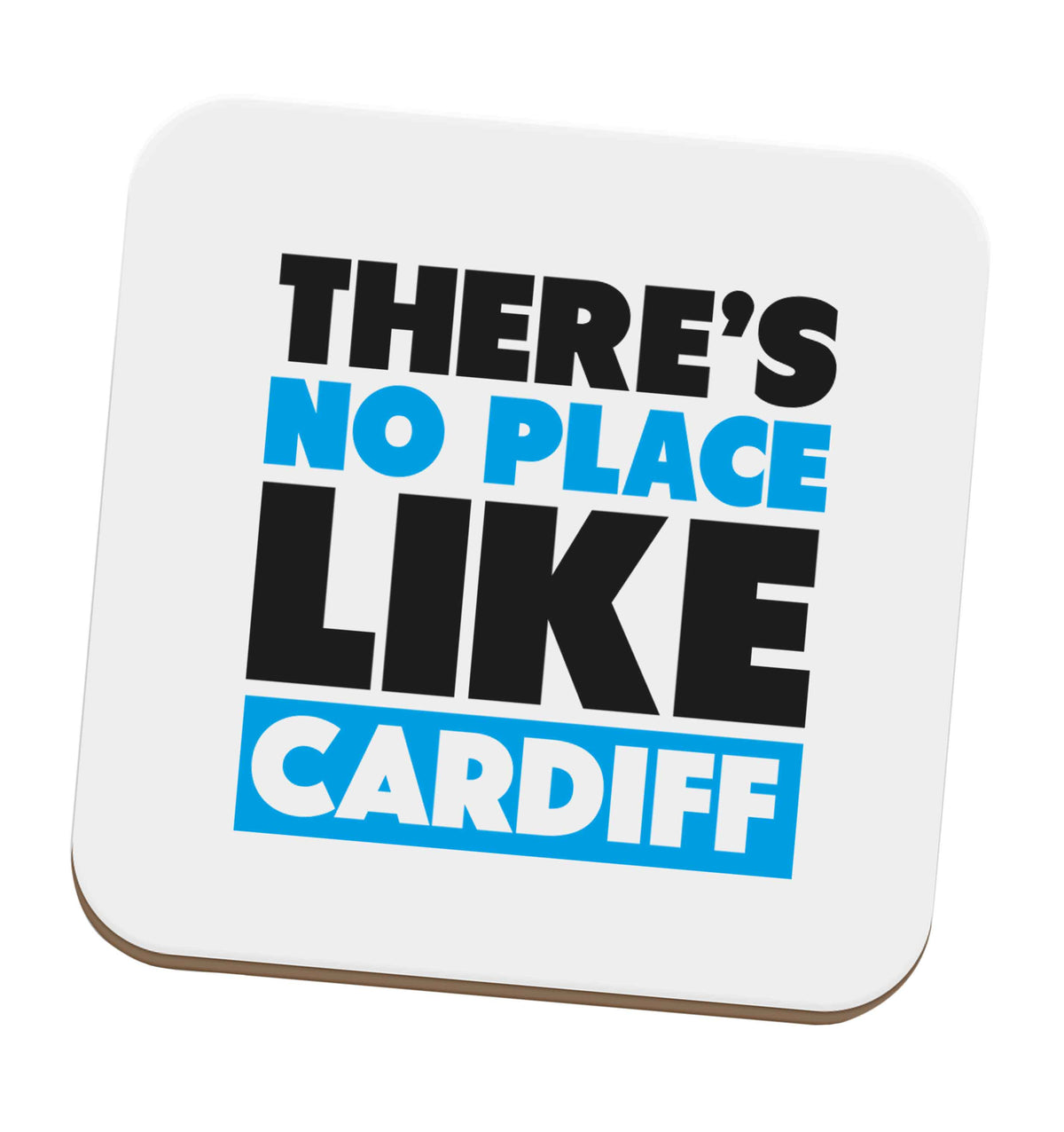 There's no place like Cardiff set of four coasters