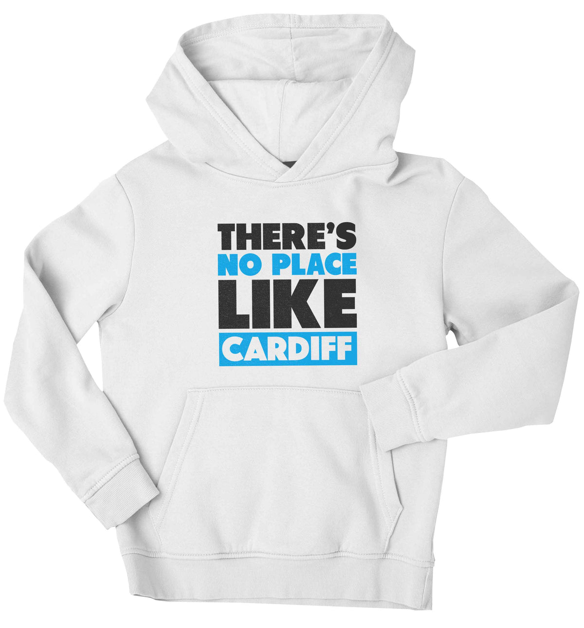 There's no place like Cardiff children's white hoodie 12-13 Years