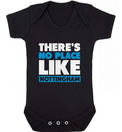 There's no place like Nottingham baby vest black 18-24 months