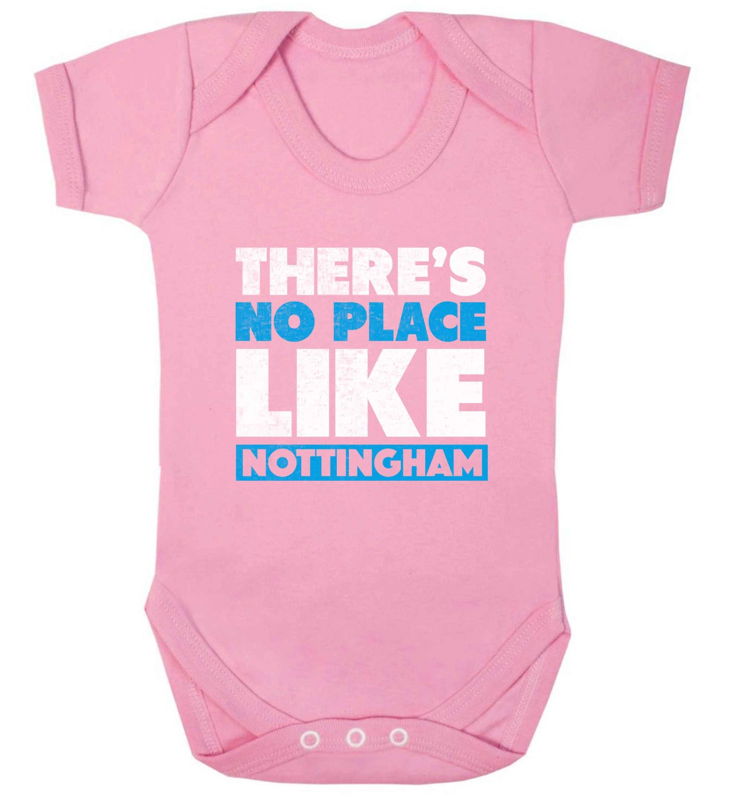 There's no place like Nottingham baby vest pale pink 18-24 months