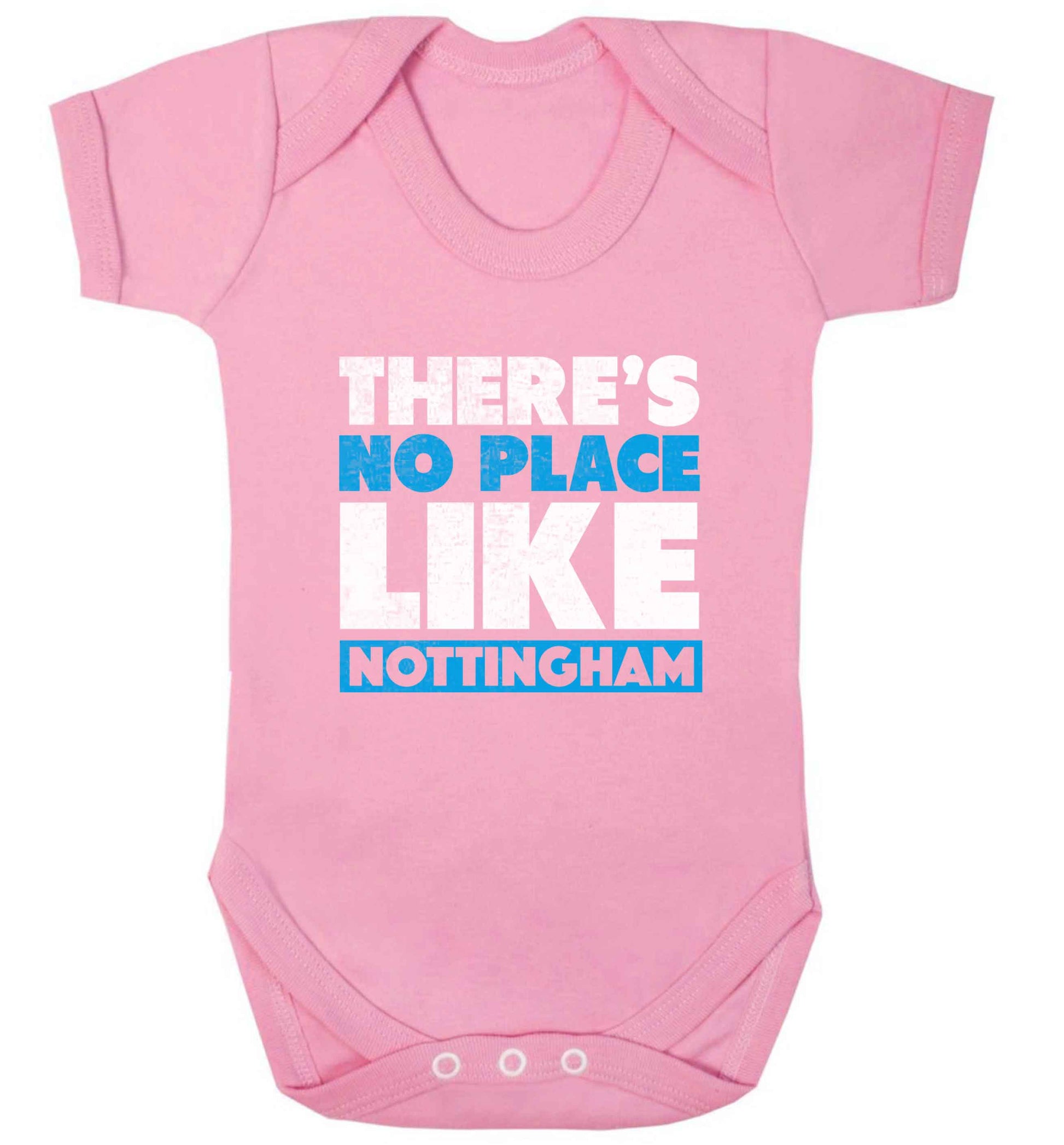 There's no place like Nottingham baby vest pale pink 18-24 months