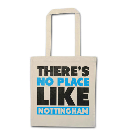 There's no place like Nottingham natural tote bag