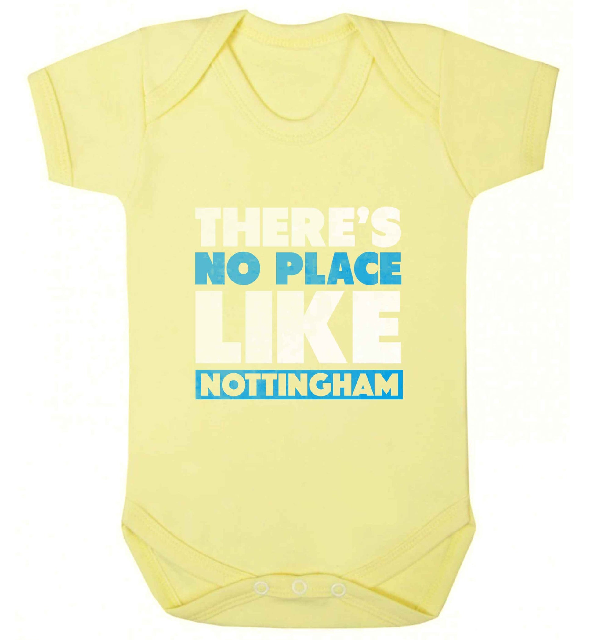 There's no place like Nottingham baby vest pale yellow 18-24 months
