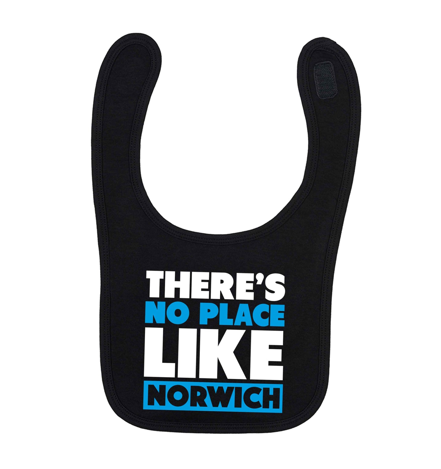 There's no place like Norwich black baby bib