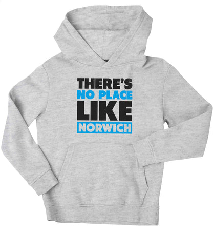 There's no place like Norwich children's grey hoodie 12-13 Years