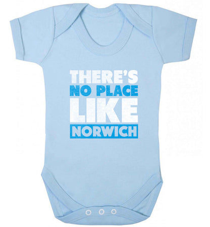 There's no place like Norwich baby vest pale blue 18-24 months
