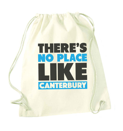 There's no place like Canterbury natural drawstring bag