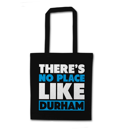 There's no place like Durham black tote bag