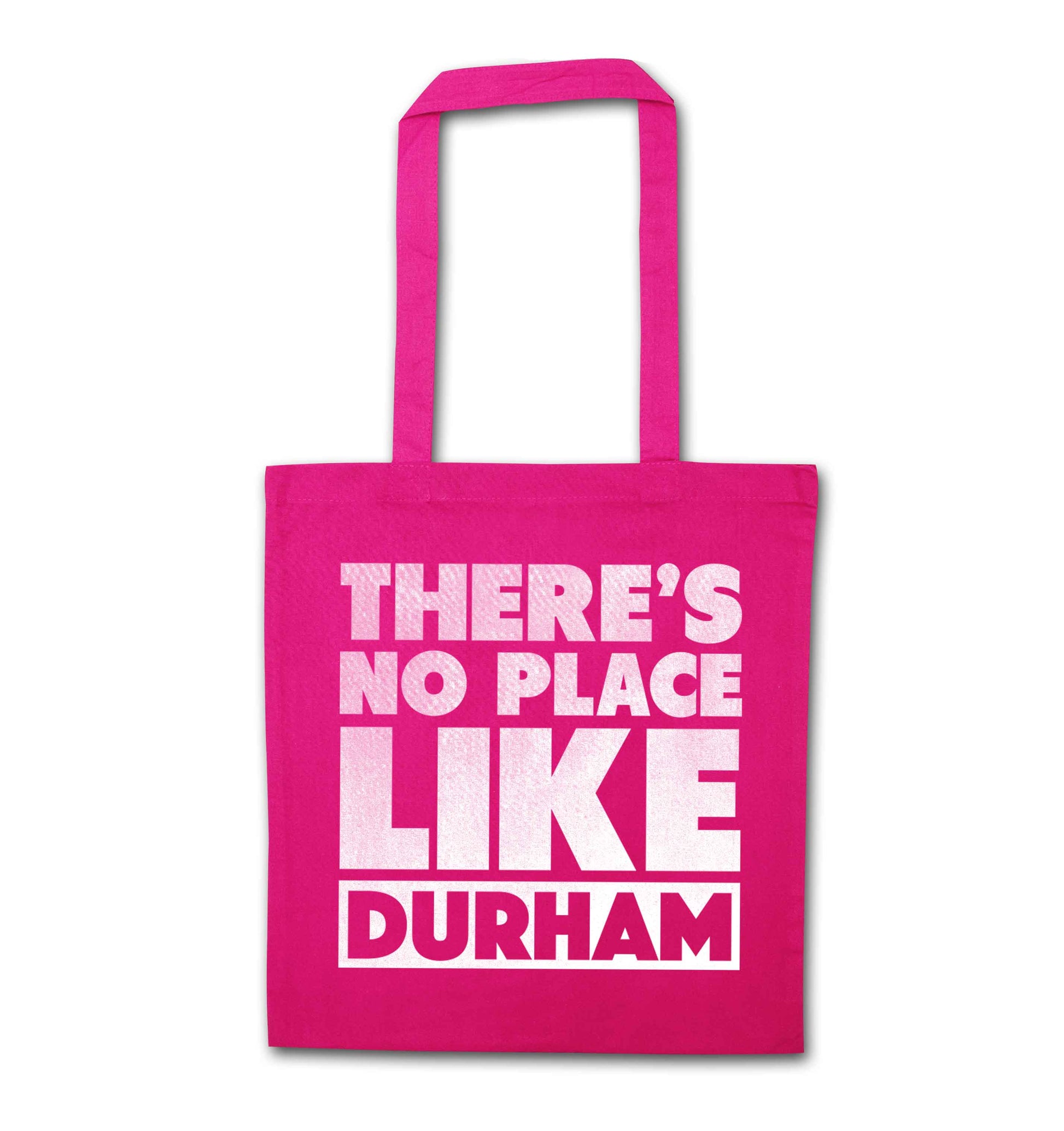There's no place like Durham pink tote bag