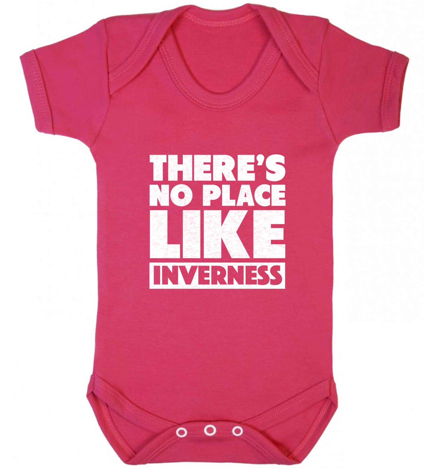 There's no place like Inverness baby vest dark pink 18-24 months