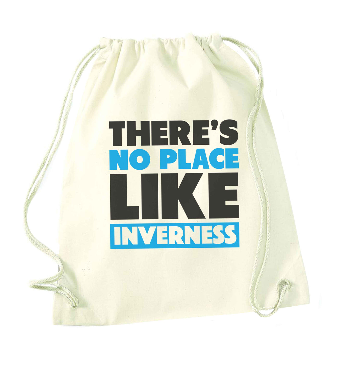 There's no place like Inverness natural drawstring bag
