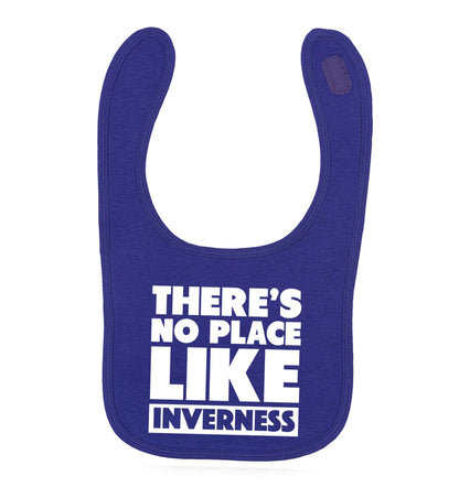 There's no place like Inverness purple baby bib