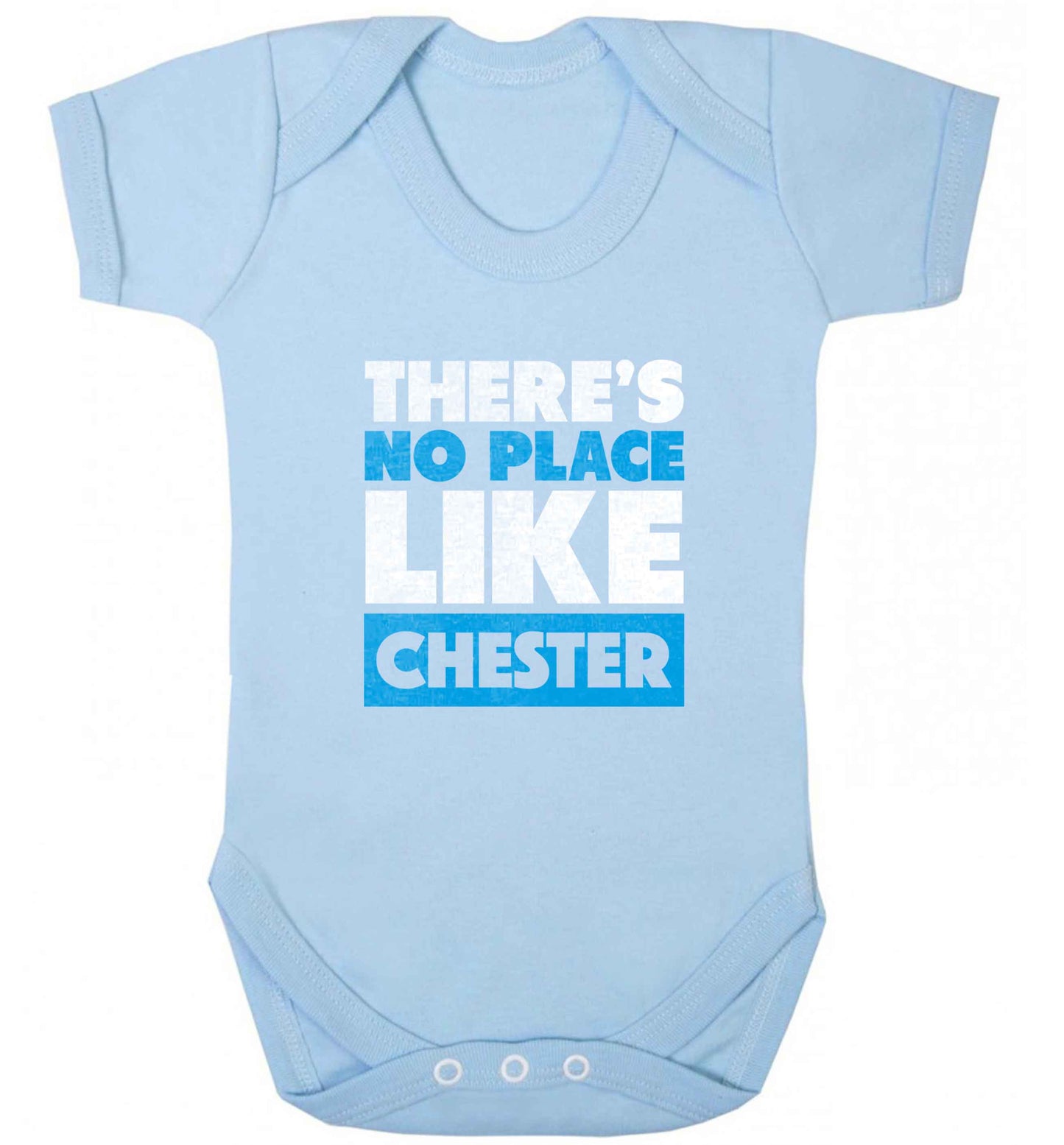 There's no place like Chester baby vest pale blue 18-24 months