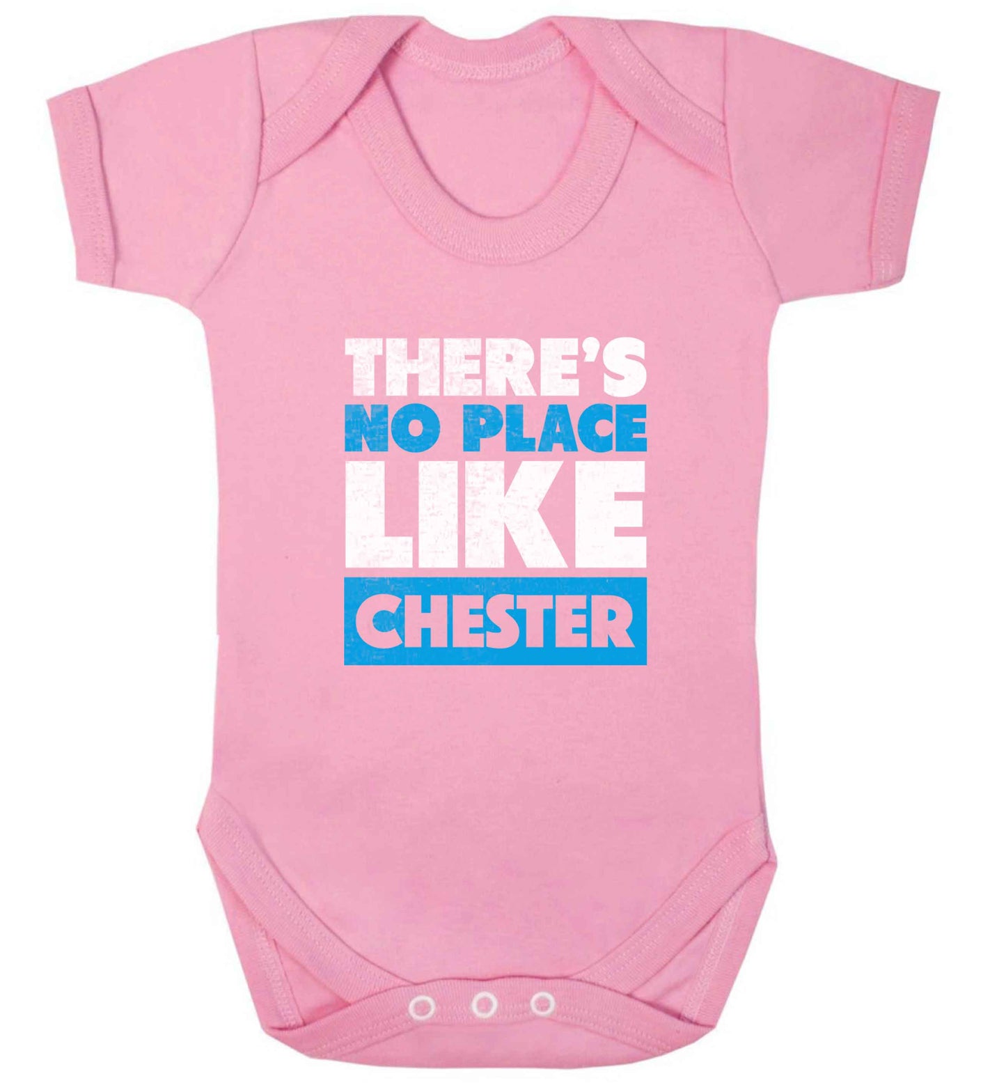 There's no place like Chester baby vest pale pink 18-24 months