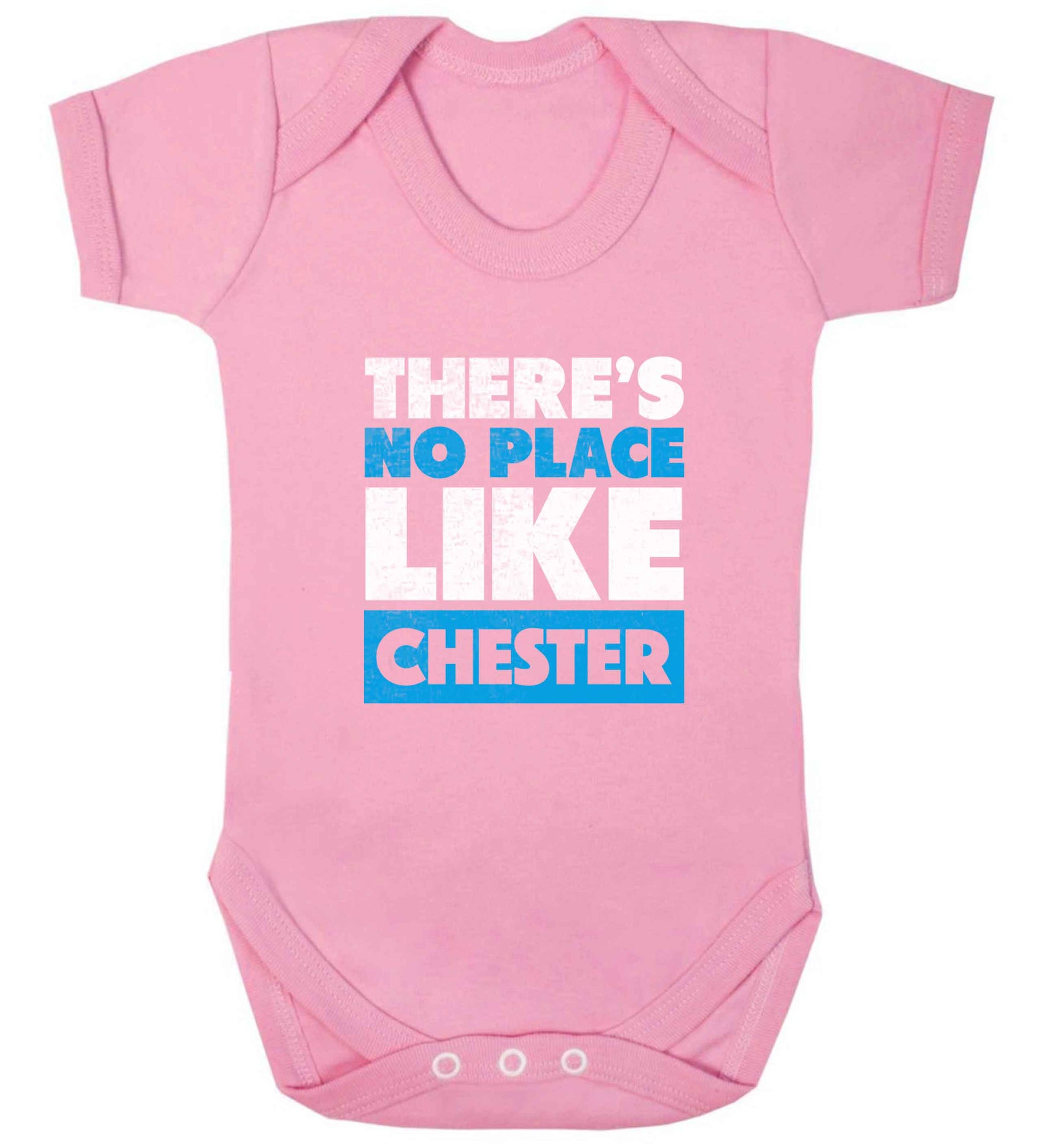 There's no place like Chester baby vest pale pink 18-24 months