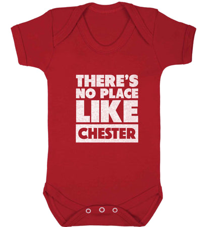 There's no place like Chester baby vest red 18-24 months