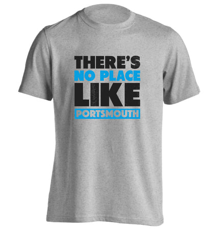 There's no place like Porstmouth adults unisex grey Tshirt 2XL