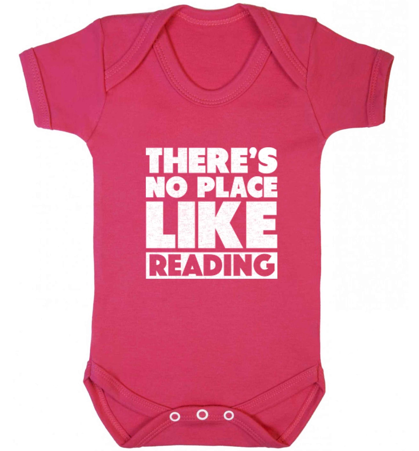 There's no place like Readingbaby vest dark pink 18-24 months