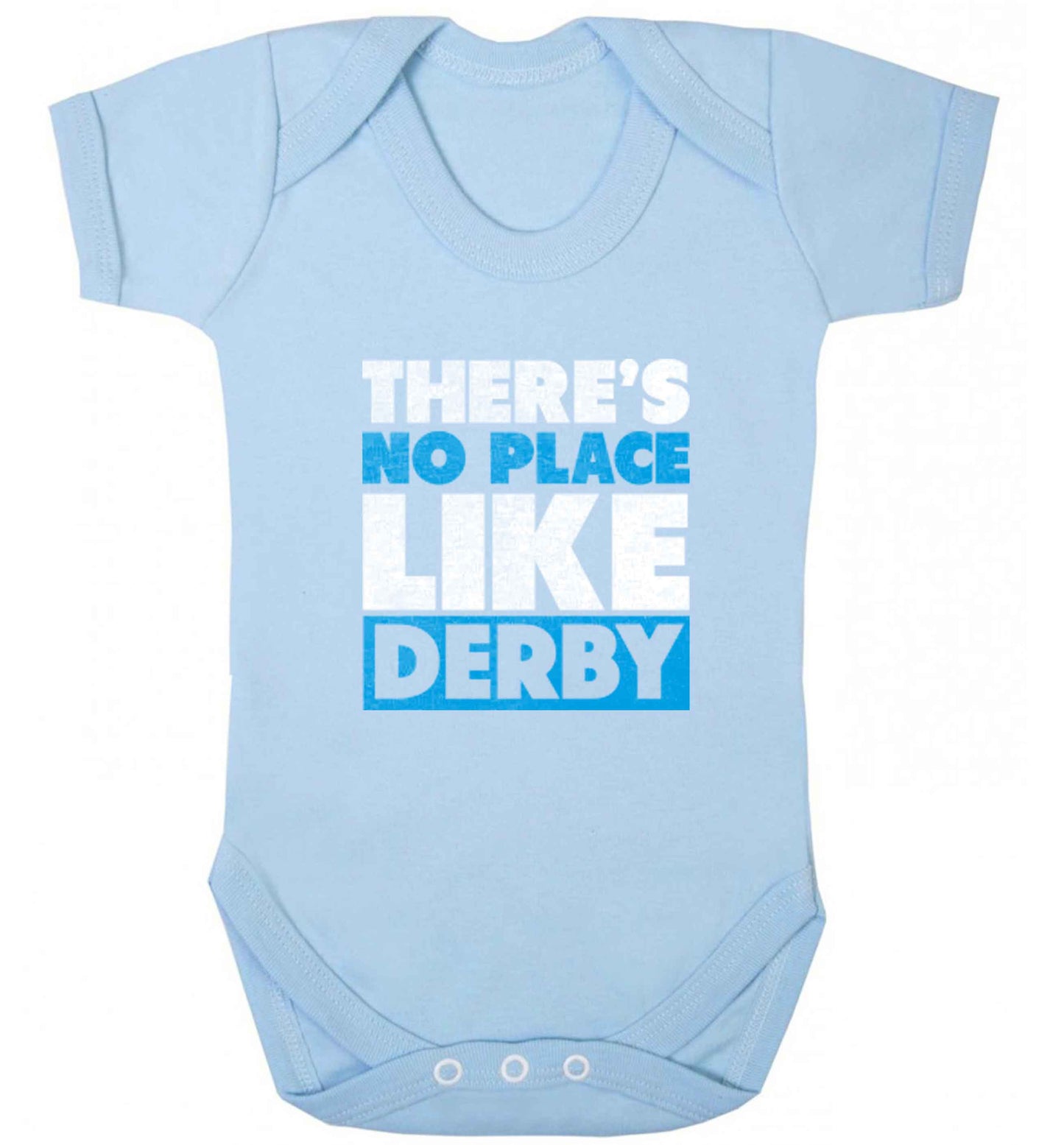 There's no place like Derby baby vest pale blue 18-24 months