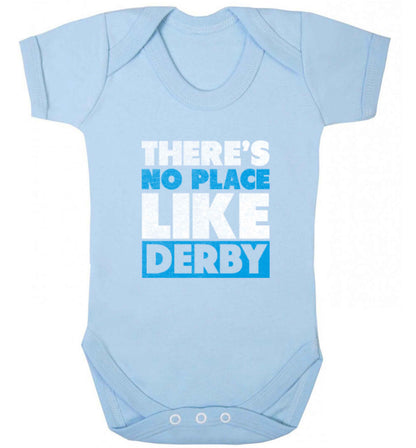 There's no place like Derby baby vest pale blue 18-24 months