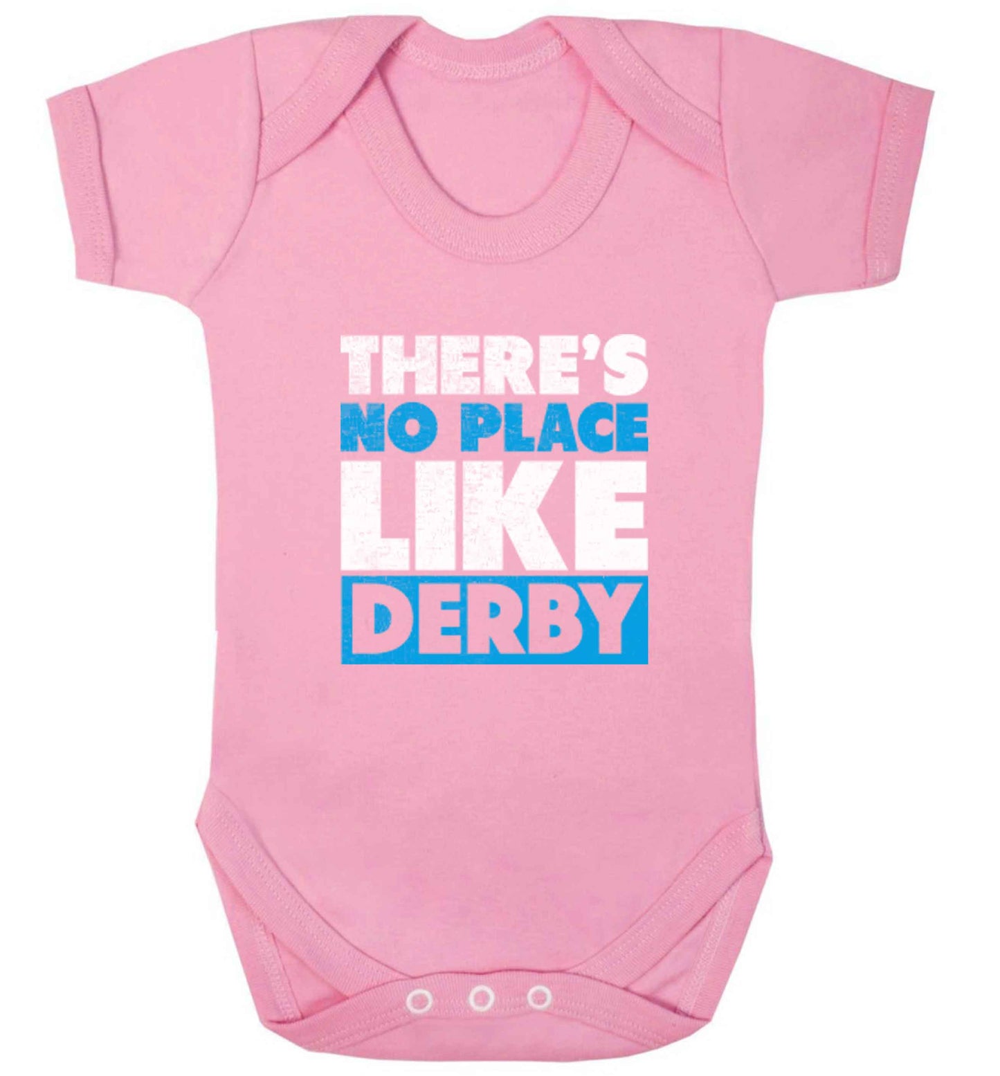 There's no place like Derby baby vest pale pink 18-24 months