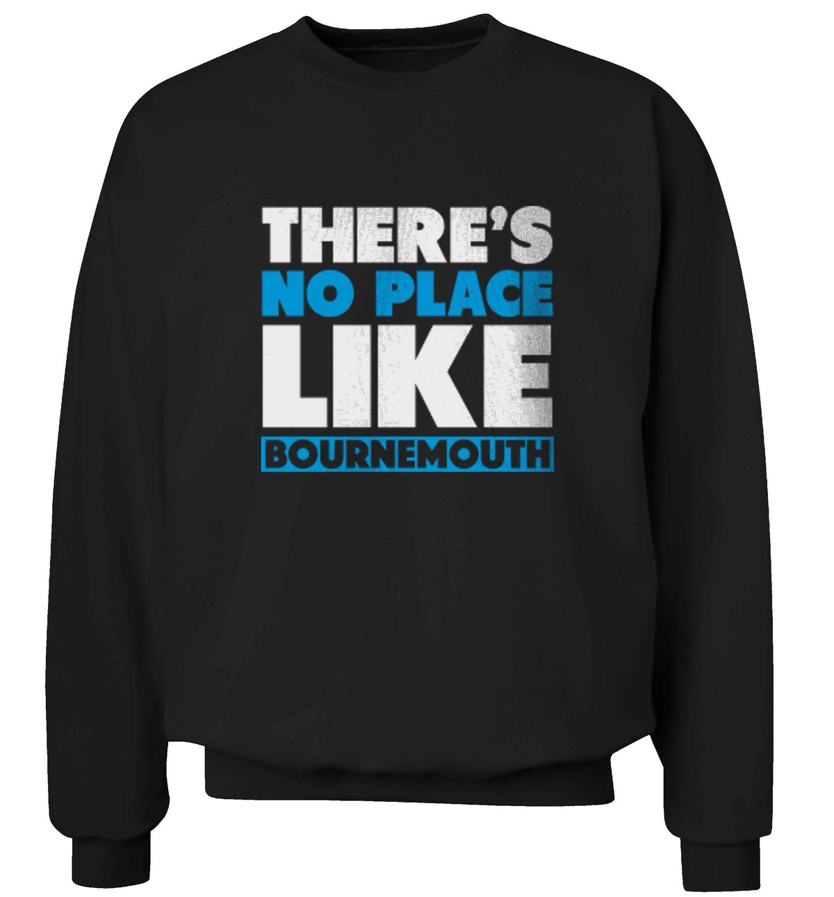 There's no place like Bournemouth adult's unisex black sweater 2XL