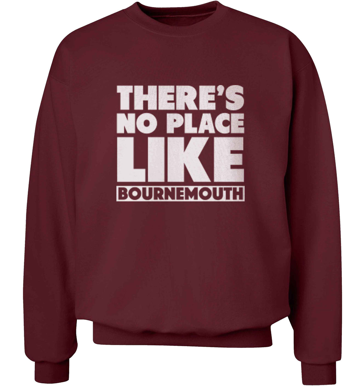 There's no place like Bournemouth adult's unisex maroon sweater 2XL