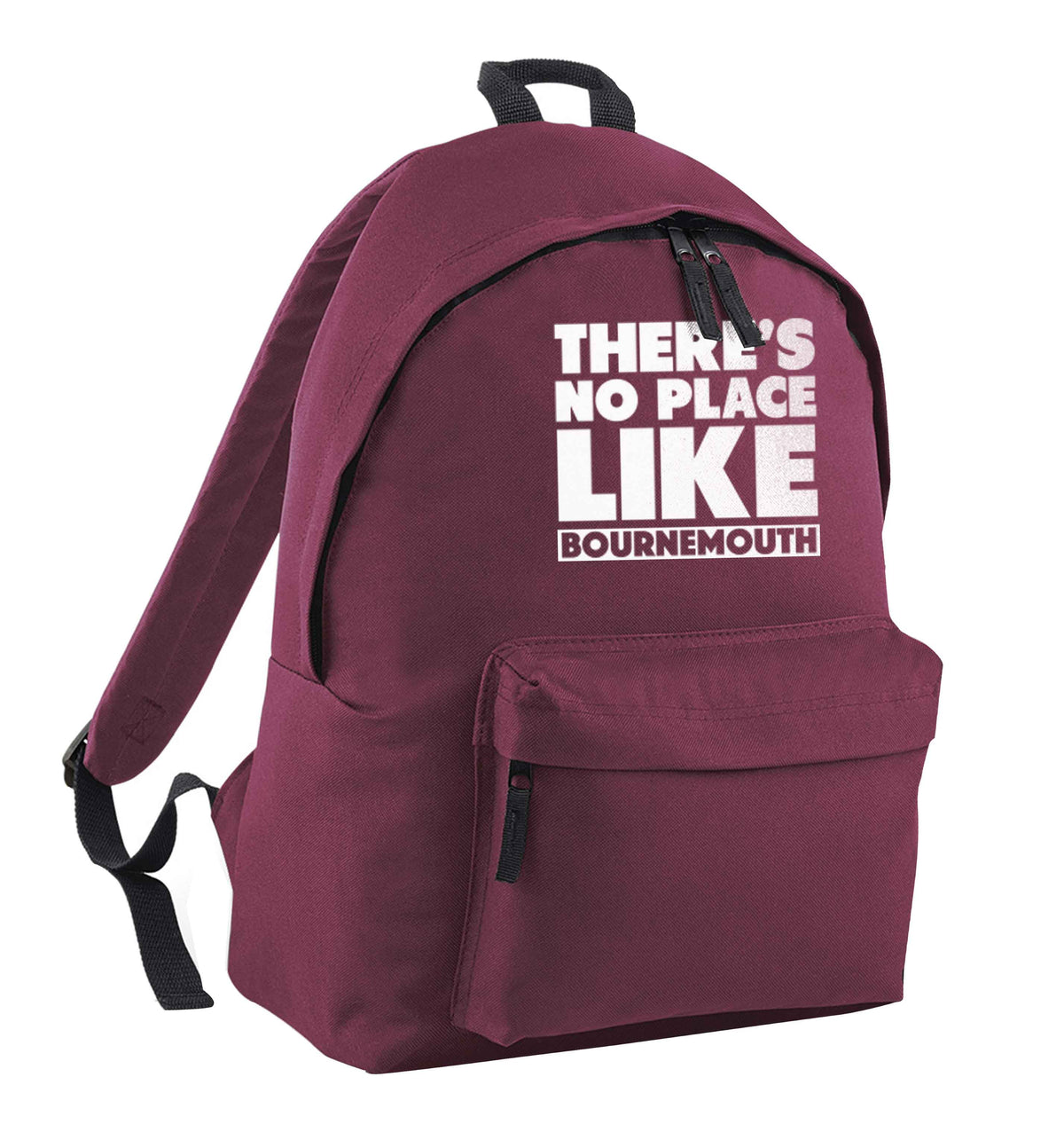 There's no place like Bournemouth maroon children's backpack