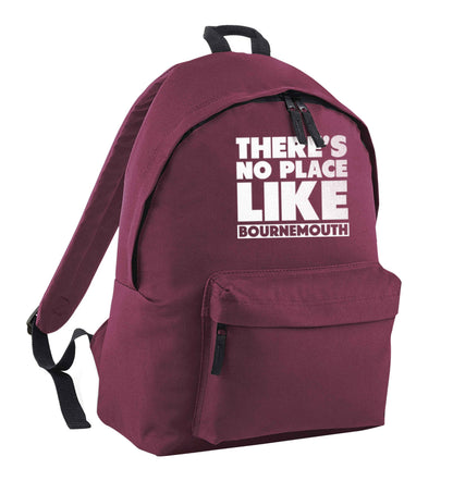 There's no place like Bournemouth maroon children's backpack