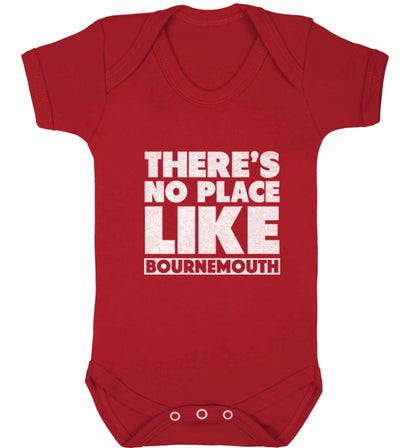 There's no place like Bournemouth baby vest red 18-24 months