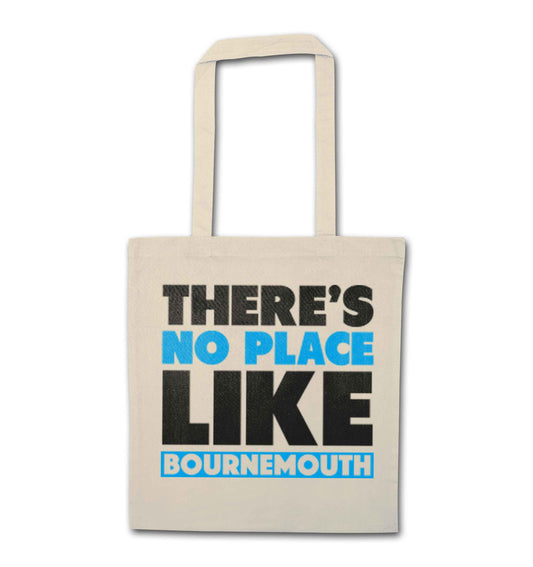 There's no place like Bournemouth natural tote bag