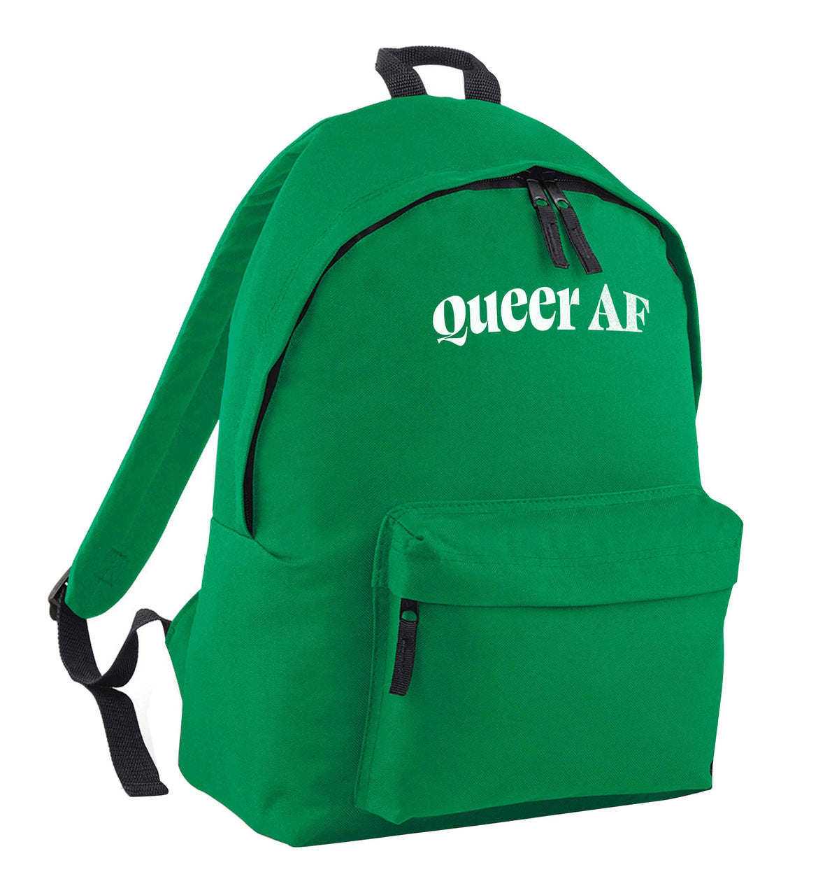 Queer AF green adults backpack