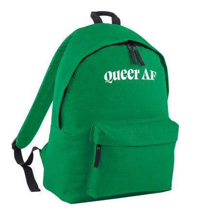 Queer AF green adults backpack