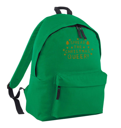 Spread the Christmas queer green adults backpack