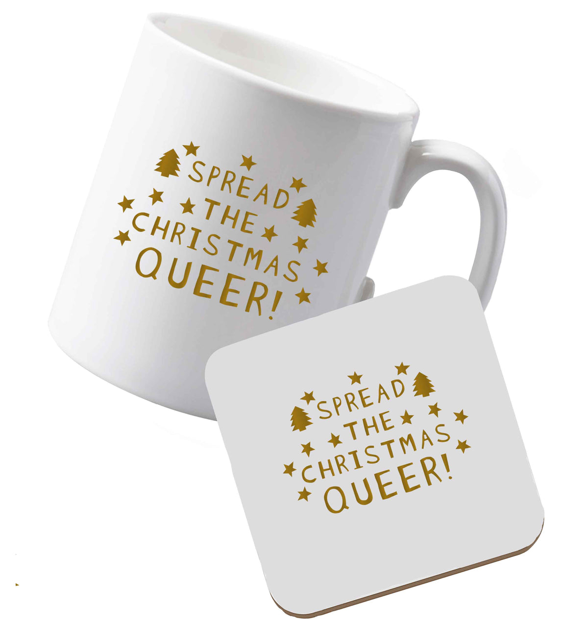 10 oz Ceramic mug and coaster Tis The Season to Drink Whisky both sides