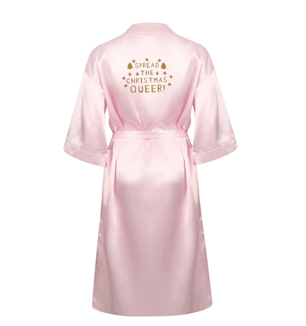 Spread the Christmas queer XL/XXL pink ladies dressing gown size 16/18
