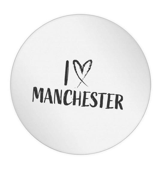 I love Manchester 24 @ 45mm matt circle stickers