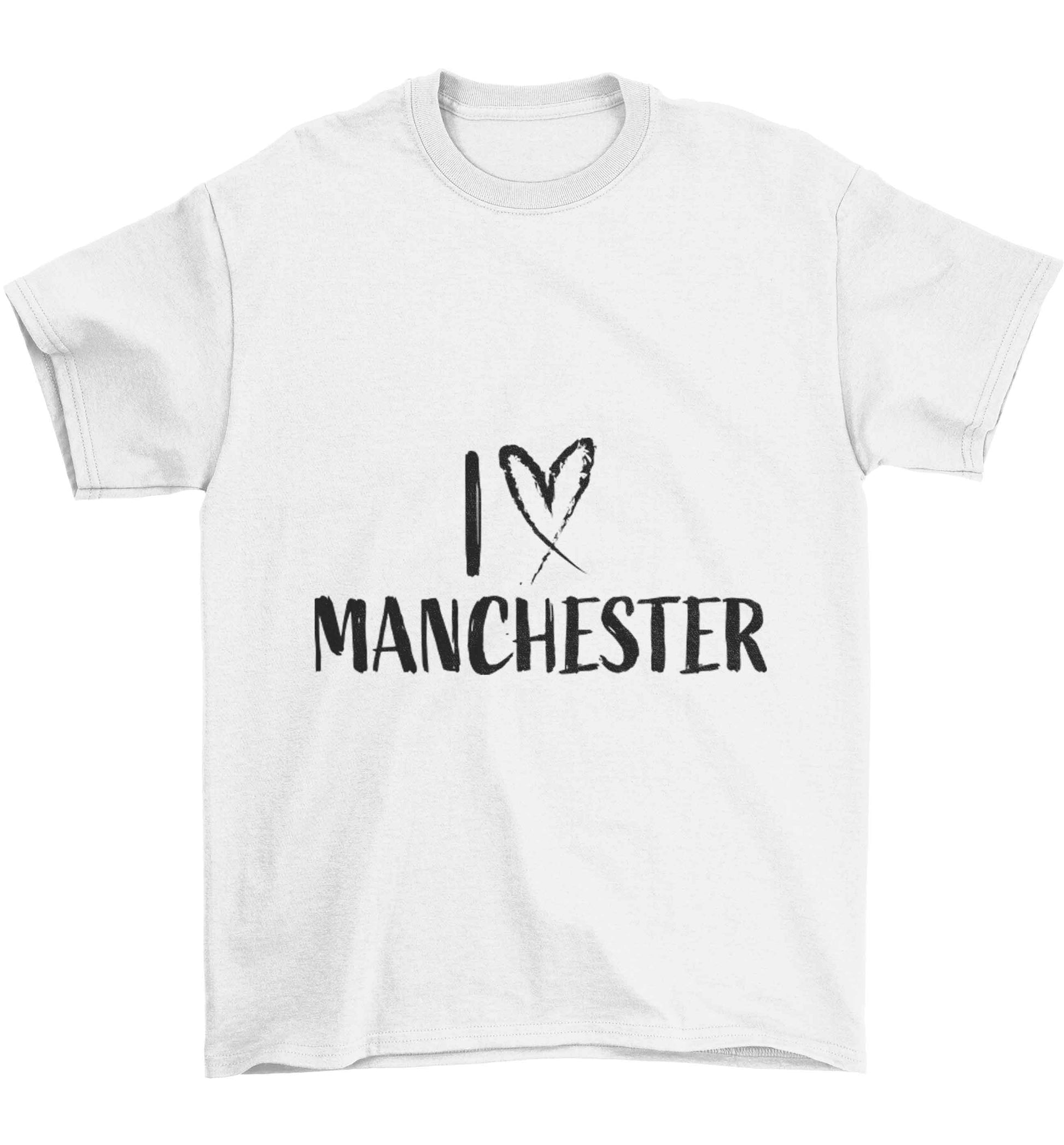 I love Manchester Children's white Tshirt 12-13 Years