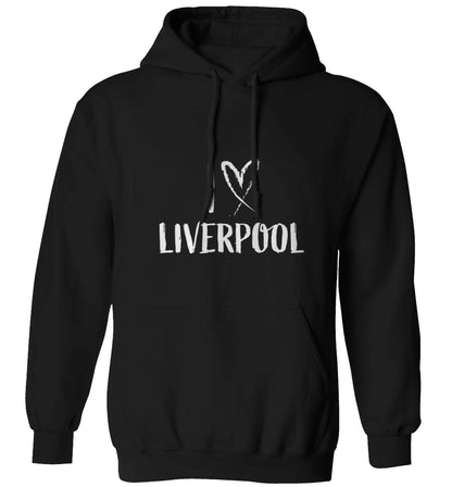 I love Liverpool adults unisex black hoodie 2XL