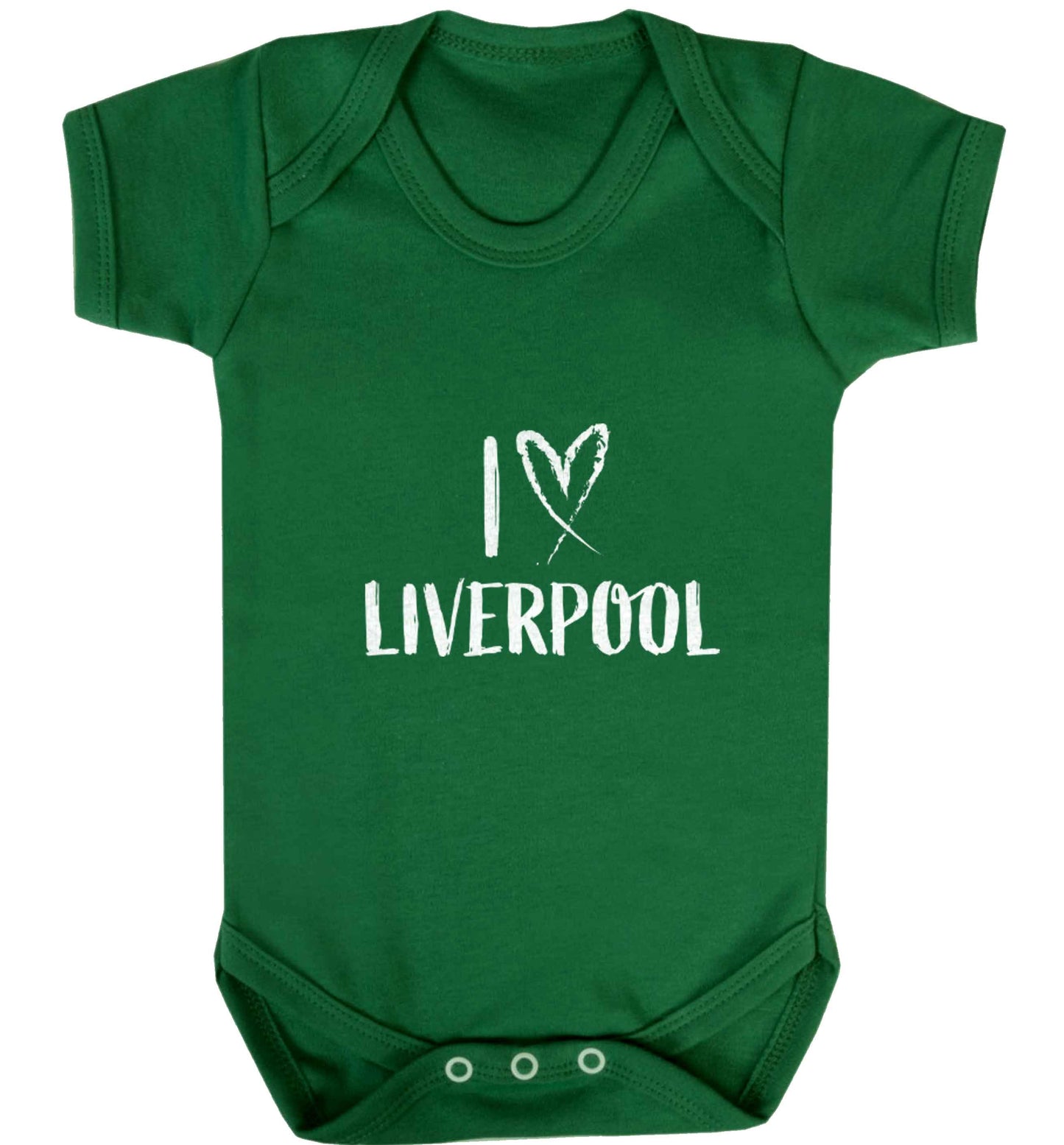 I love Liverpool baby vest green 18-24 months