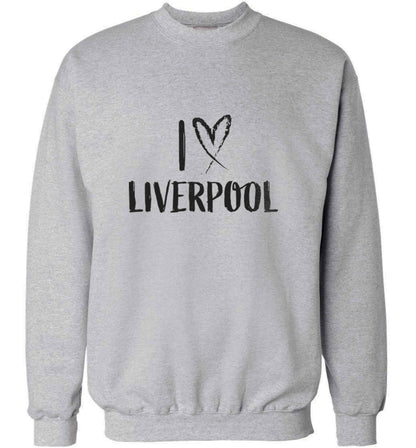 I love Liverpool adult's unisex grey sweater 2XL