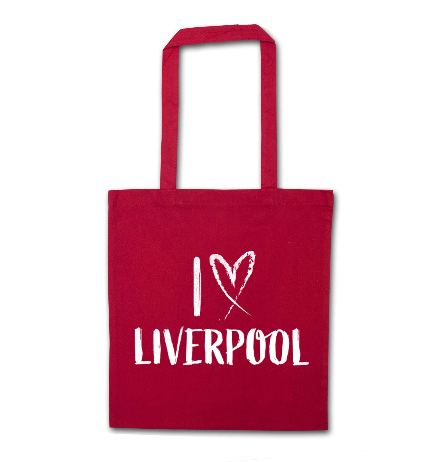 I love Liverpool red tote bag