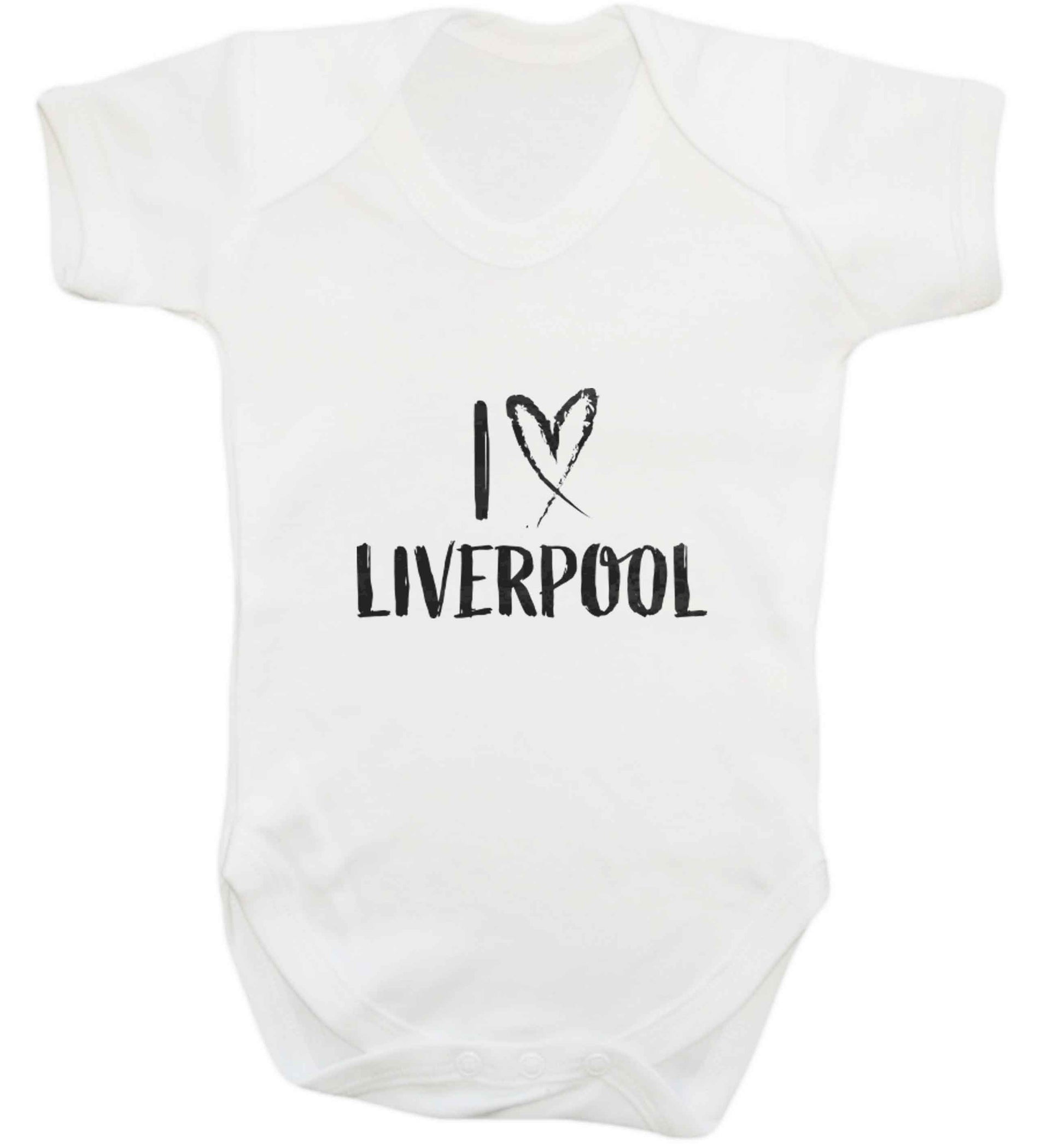 I love Liverpool baby vest white 18-24 months
