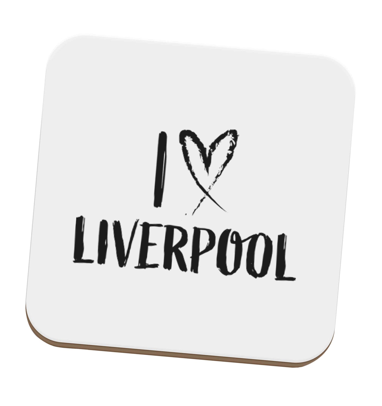 I love Liverpool set of four coasters